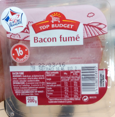 Bacon fumé - Product - fr