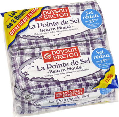Paysan Breton - Beurre moulé La Pointe de Sel lot - Product - fr