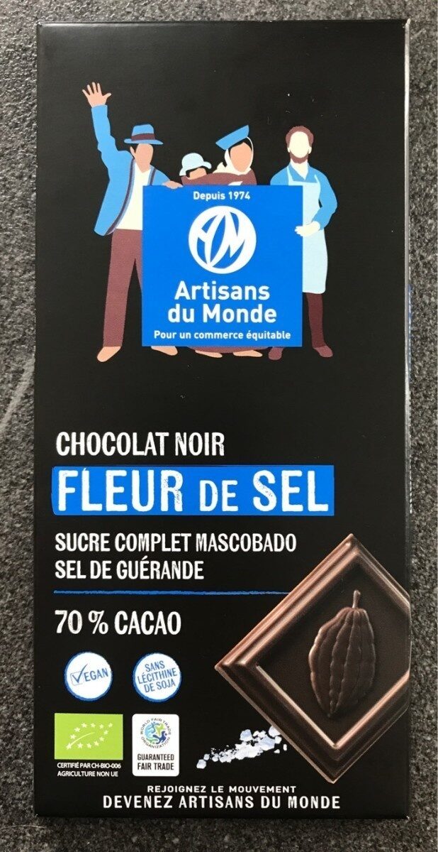 Chocolat noir (m70% fleur de sel de Guérande - Produit