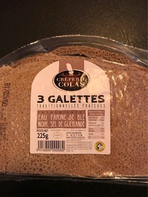 Galettes - Nutrition facts - fr