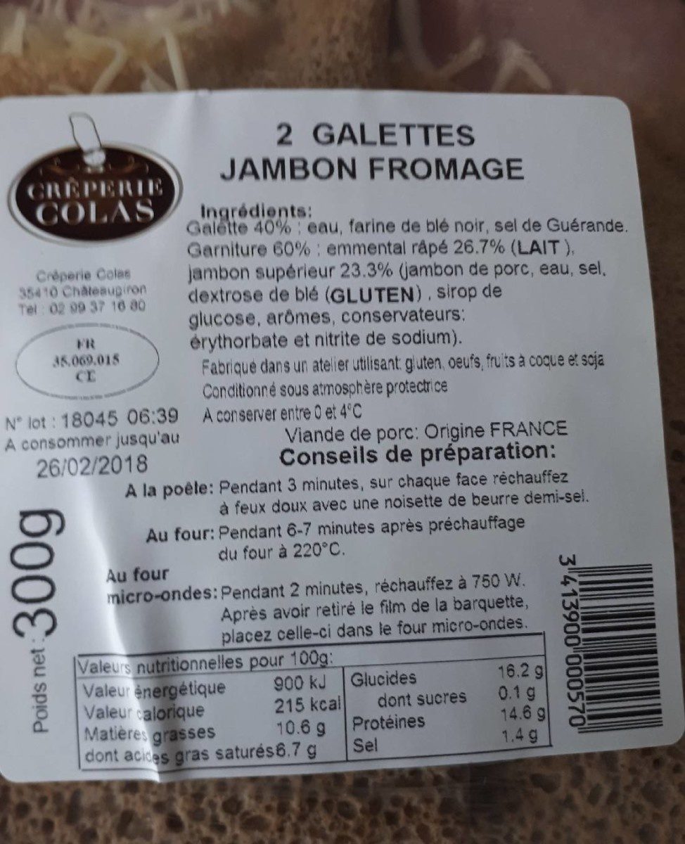 Galette fromage - Product - fr