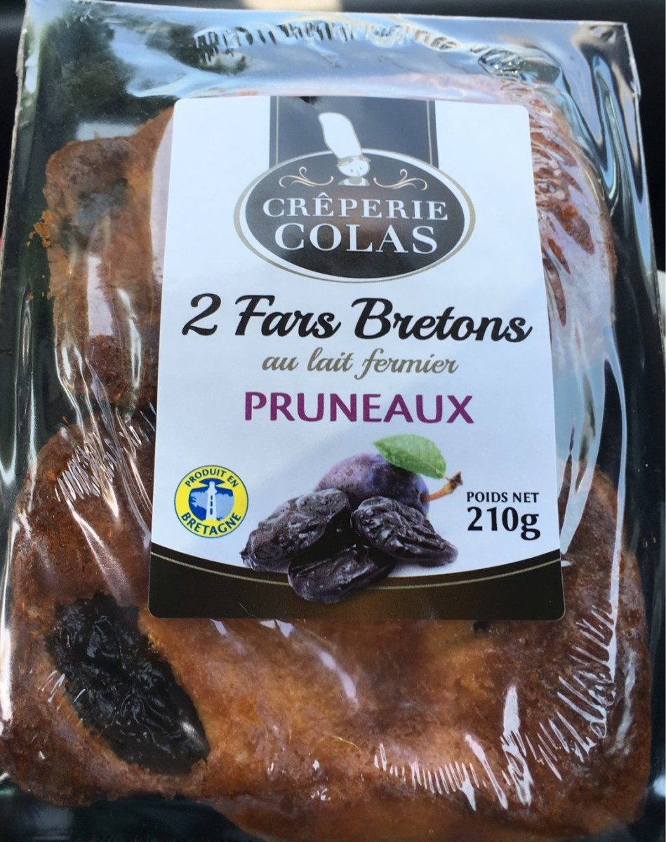 2 Fars Bretons au Lait Fermier Pruneaux - Product - fr