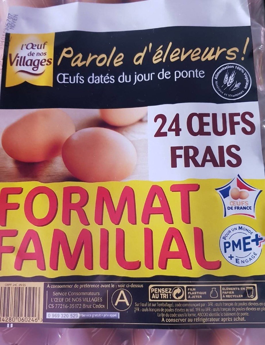 L'oeuf de nos village Parole d’Éleveurs Format familial - Product - fr
