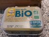 6 Gros œufs plein air Bio - Producto