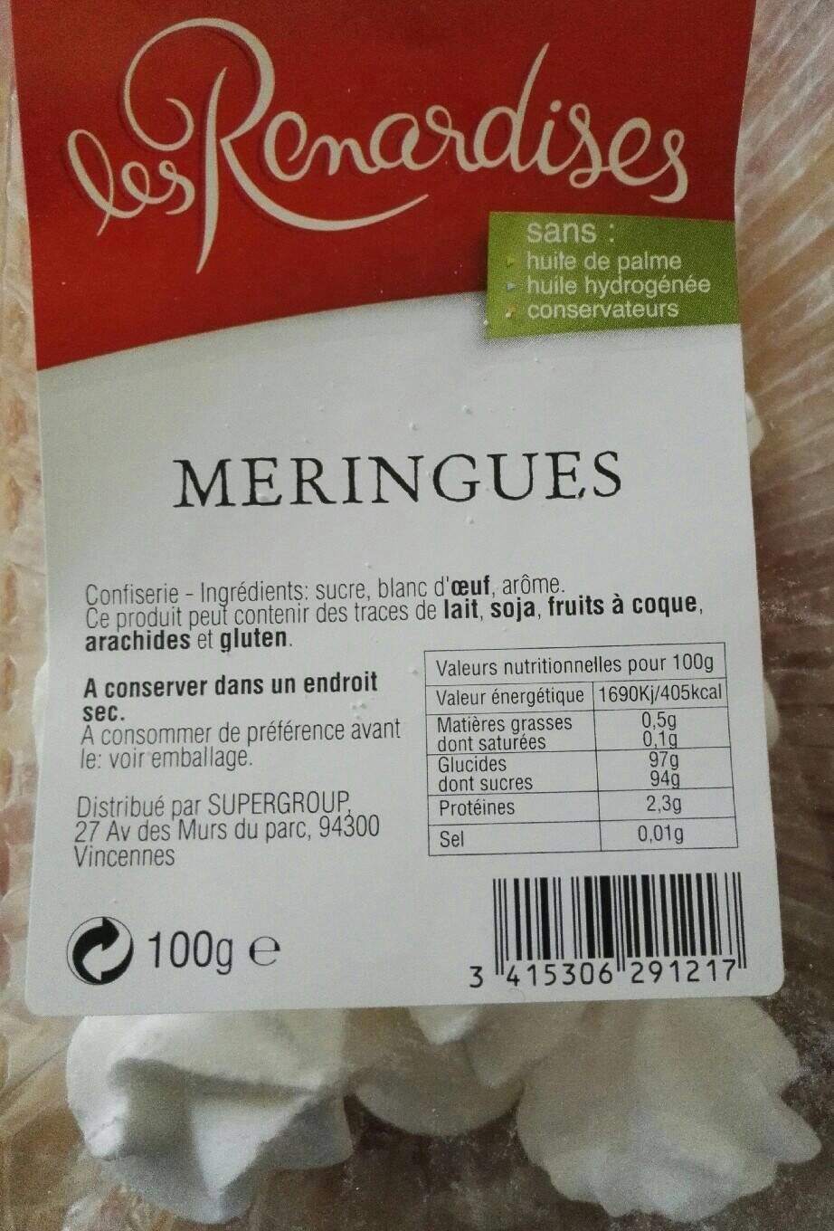 Meringues - Produit