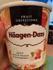 Crème glacée Häagen-dazs à la pêche et framboise - Producto