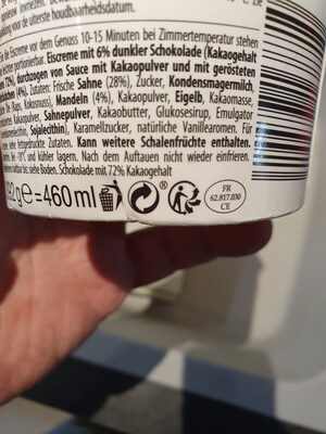 Häagen Dazs Dark Chocolate & Caramelized Almond - Recycling instructions and/or packaging information - fr