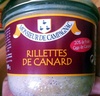 Rillettes de canard - 20% de foie gras de canard - Produit