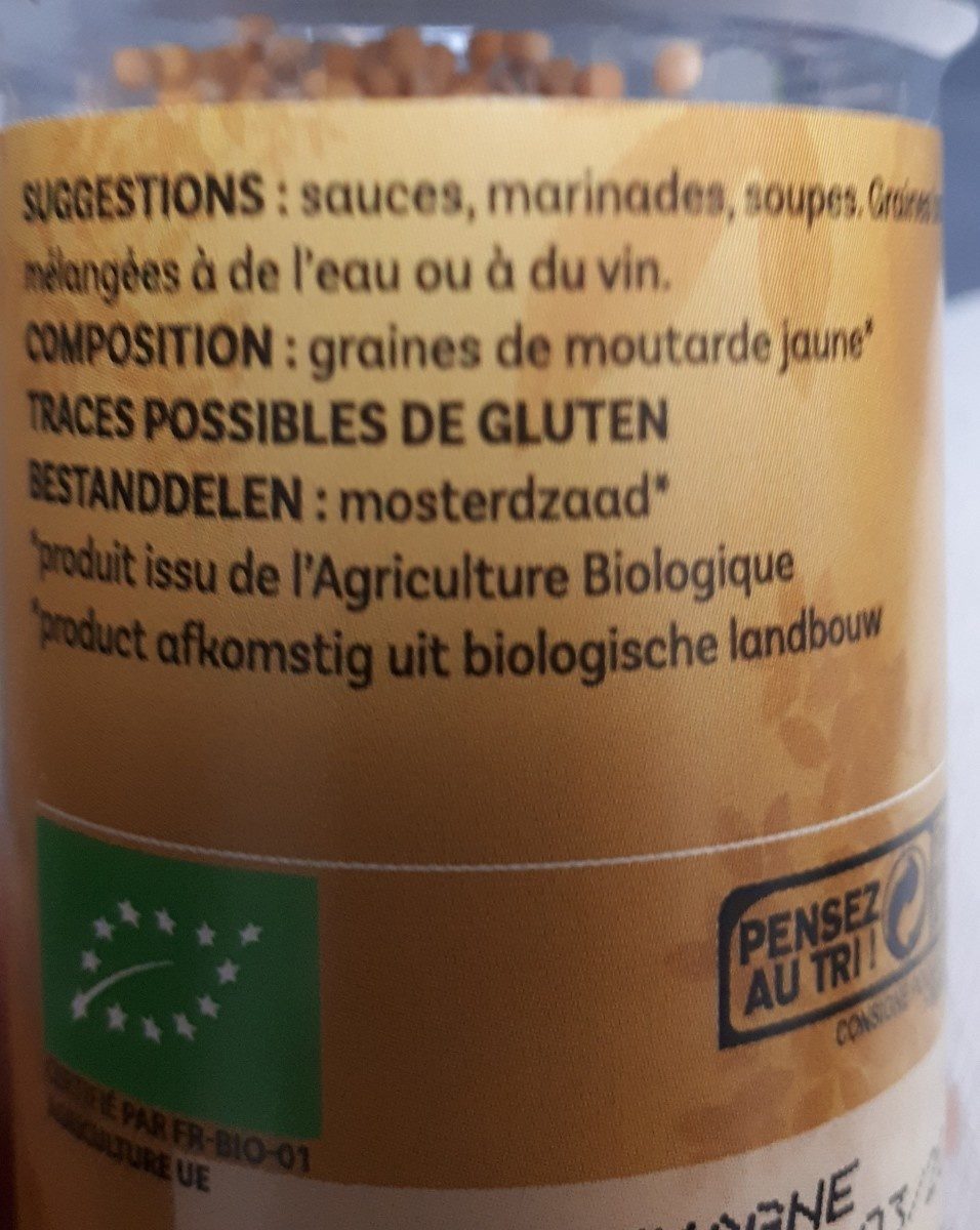 Moutarde Jaune Graines - Ingrediënten - fr