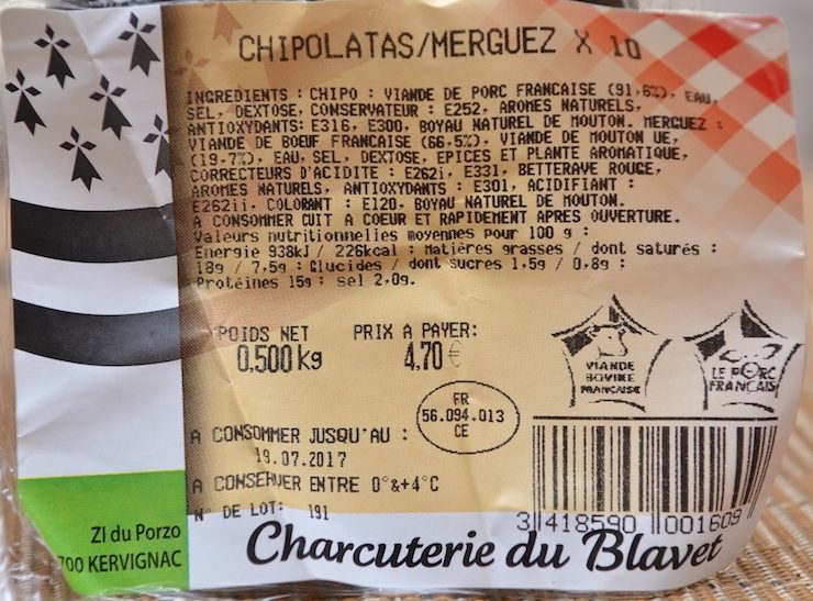 Chipolatas/Merguez *10 - Product - fr