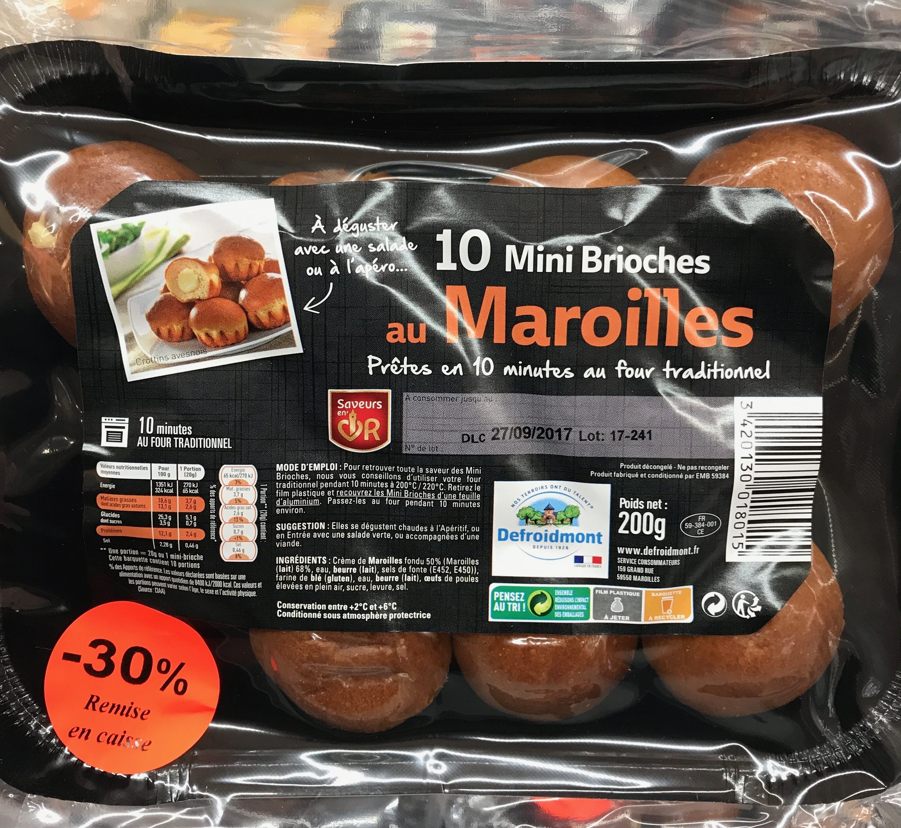 10 Mini Brioches au Maroilles - Produkt - fr