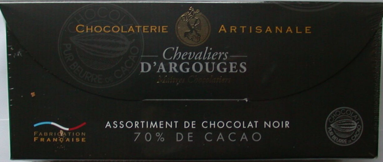 Assortiment de chocolat noir 70% de cacao - Product - fr