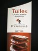 Tuiles chocolat Noir noisettes - Product