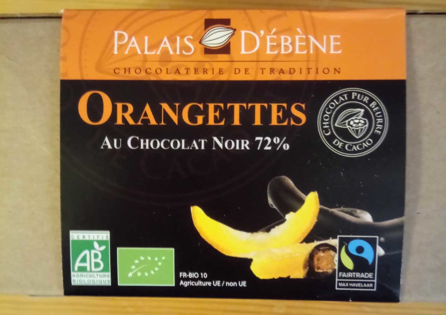 Orangettes - Lamelles d'écorces d'orange confites enrobées de chocolat noir - Producto - fr