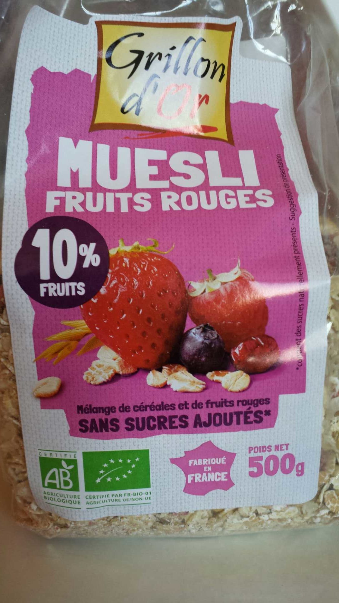 Muesli Fruits Rouges - Produit