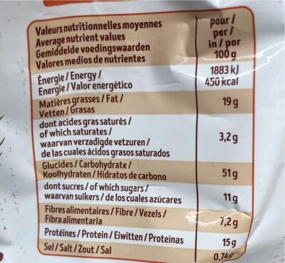 KA’RÉ Cacahuètes - Nutrition facts - fr