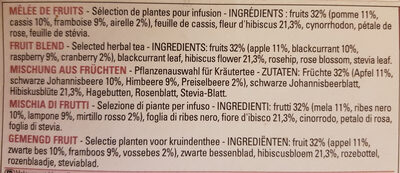 Infusions - Ingredientes - fr