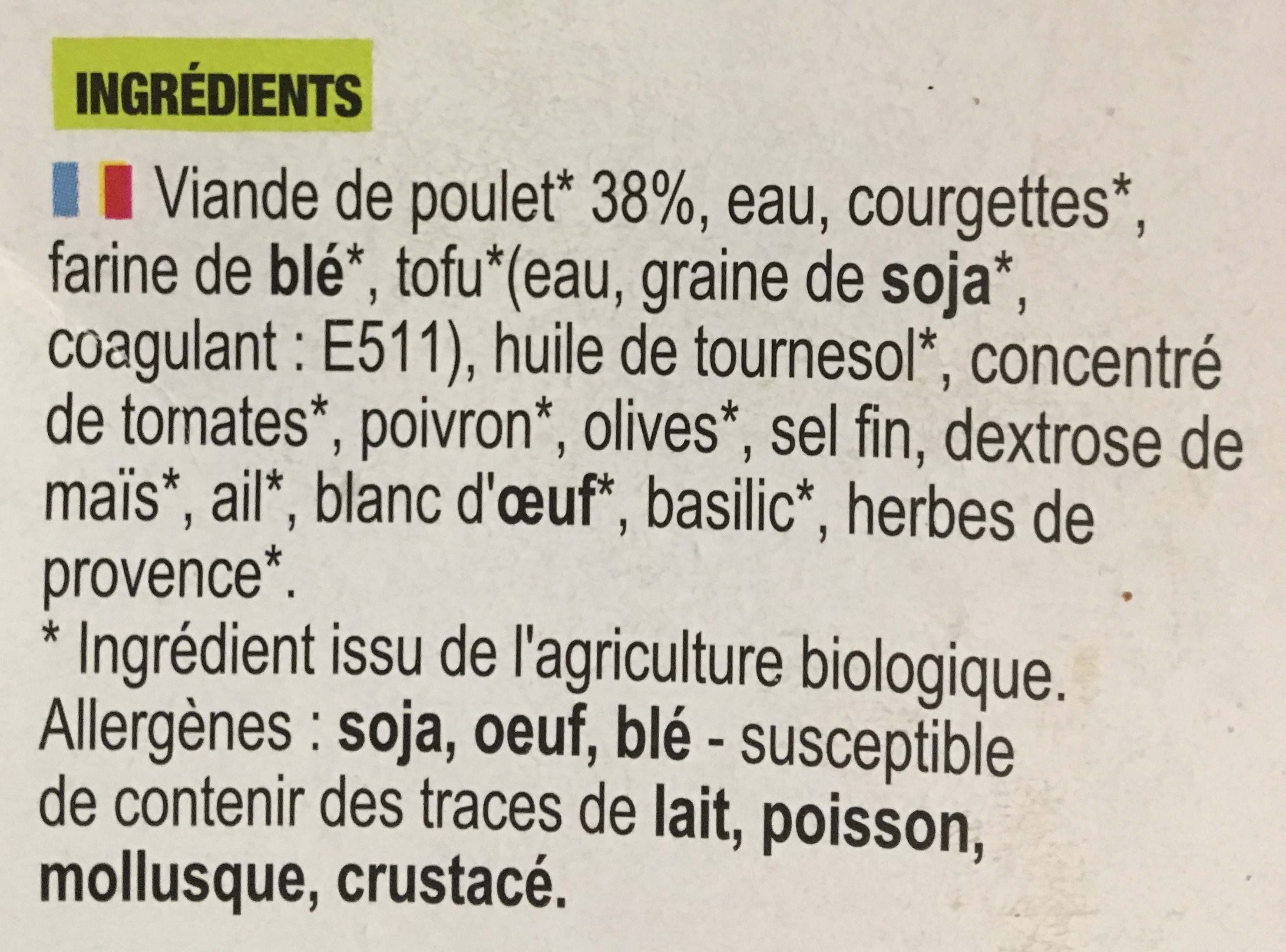 Croustillant de Poulet - Ingrédients