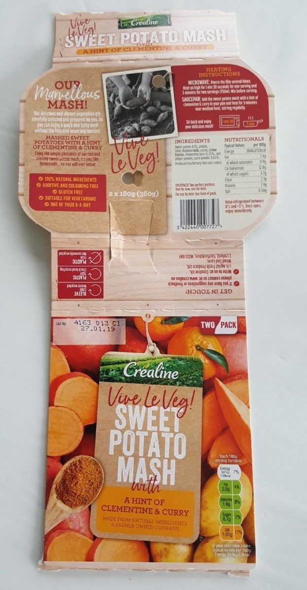 Sweet potato mash - Product - fr