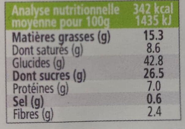 Madeleines Bio Pur Beurre 100% Farine D'épeautre - Ingredients - fr