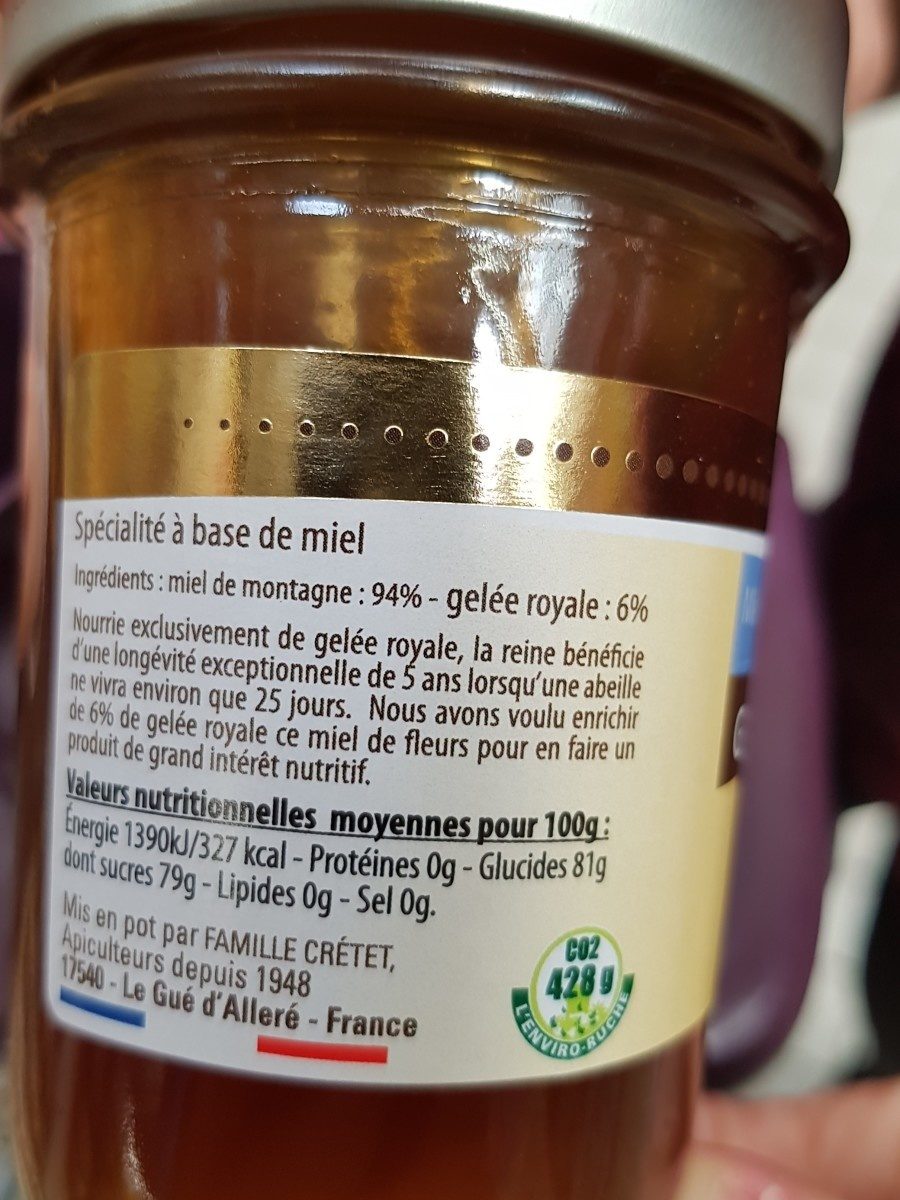 Miel - Ingredients - fr