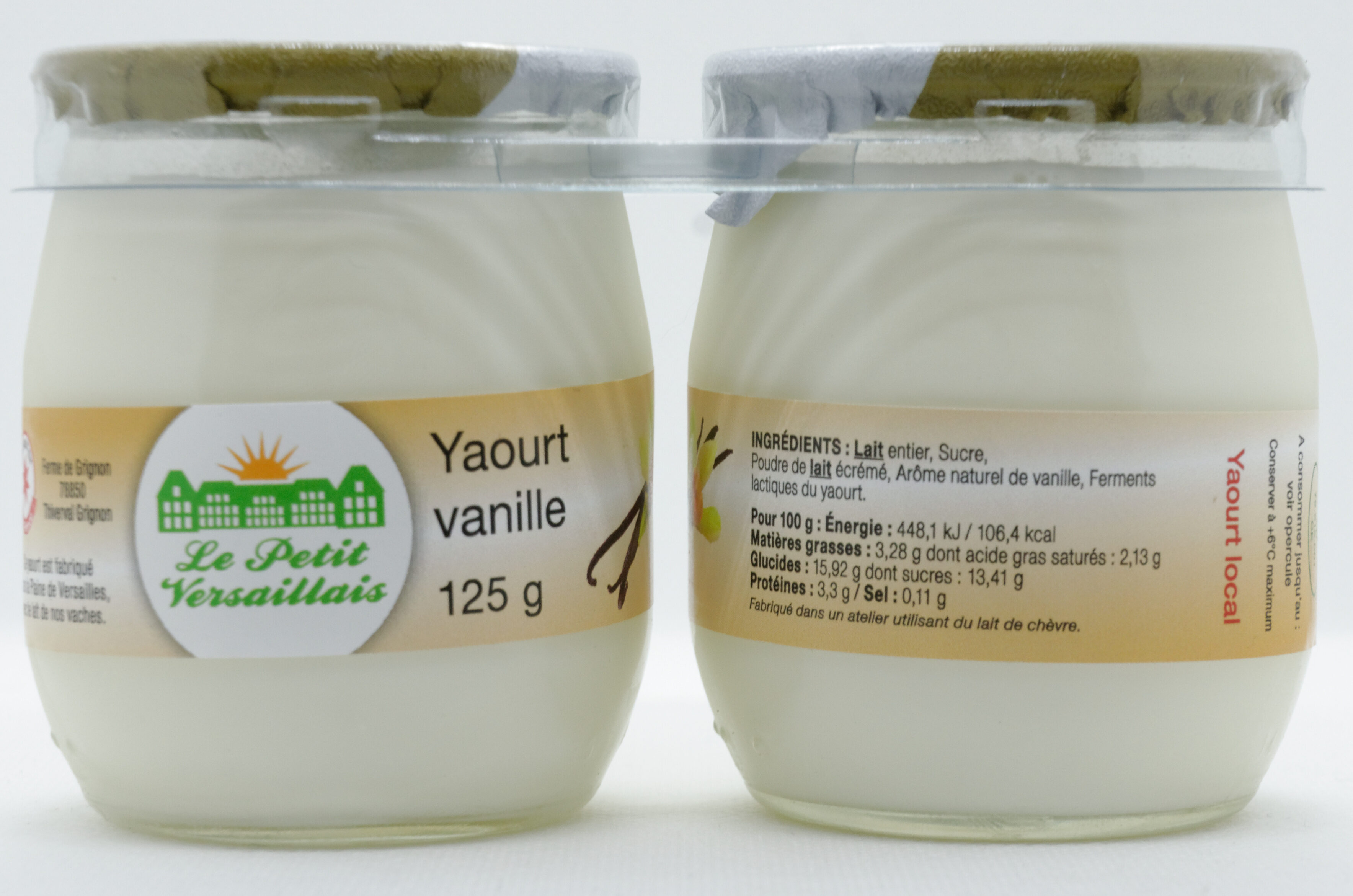 Yaourt au lait entier vanille LE PETIT VERSAILLAIS - Produit