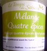 Mélange Quatre épices - Produto