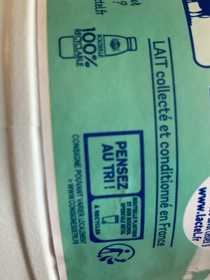 Matin léger - Lait sans lactose - Recycling instructions and/or packaging information