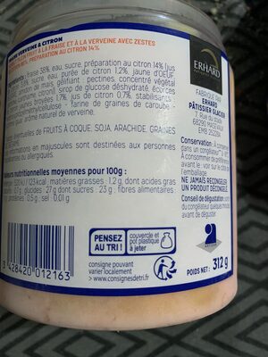 Sorbet fraise verveine citron - Recycling instructions and/or packaging information - fr