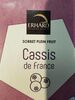 Sorbet plein fruit Cassis - Produit
