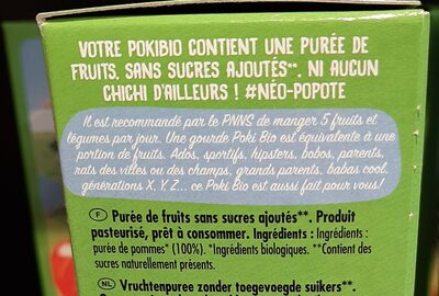 Poki Bio Pomme - Ingrediënten - fr