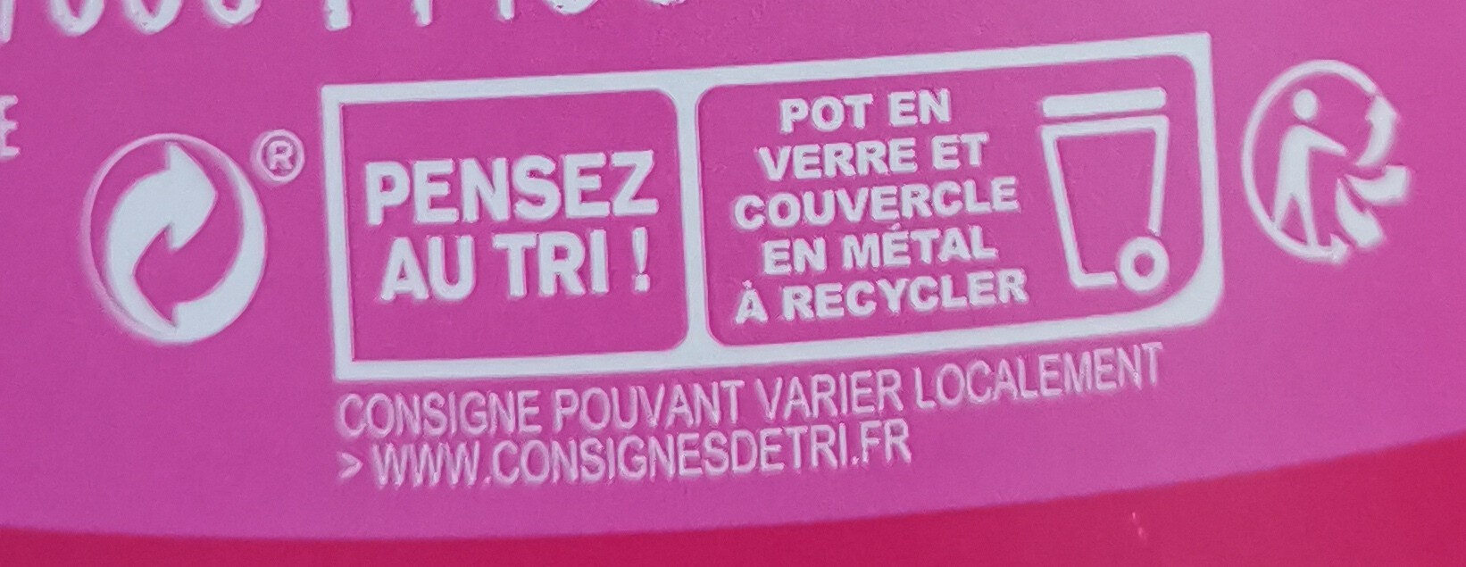Dani Pom sans sucres ajoutés - Recycling instructions and/or packaging information - fr