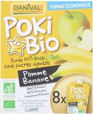Pokibio - Purée Pomme & Banane 100% Fruit Bio - نتاج - fr