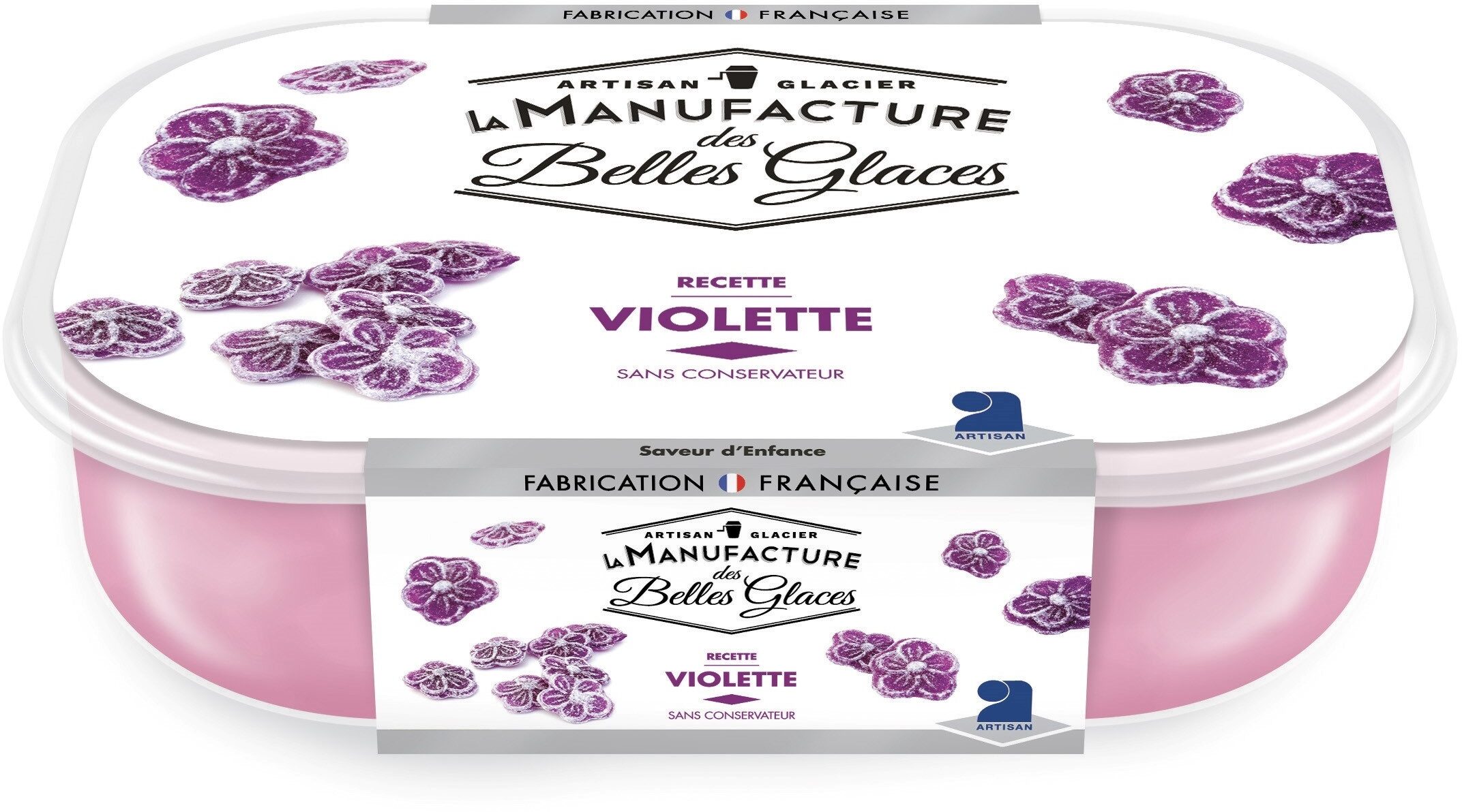 Glace parfum violette - Produit