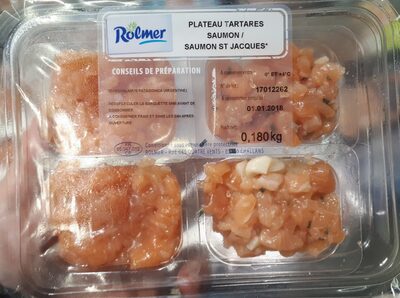 Plateau tartares (saumon / saumon St Jacques) - Product - fr