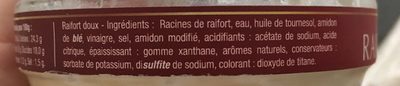 Raifort - Ingrediënten - fr