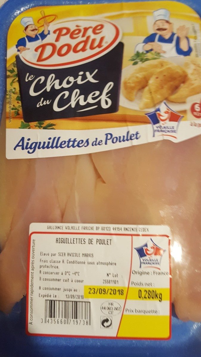 Aiguillette poulet Douce France Poulet - Ingrédients