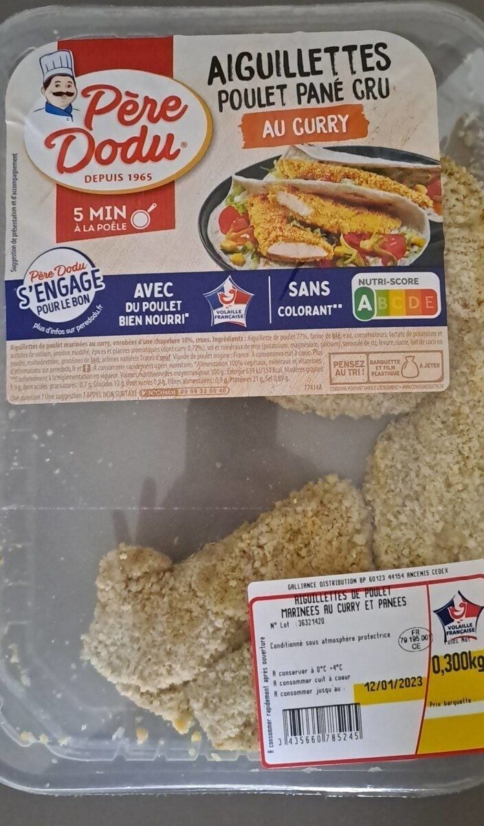 Aiguillettes poulet pané cru au curry - Produkt - fr