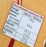 6 Crêpes Fraîches de Froment - Nutrition facts - fr