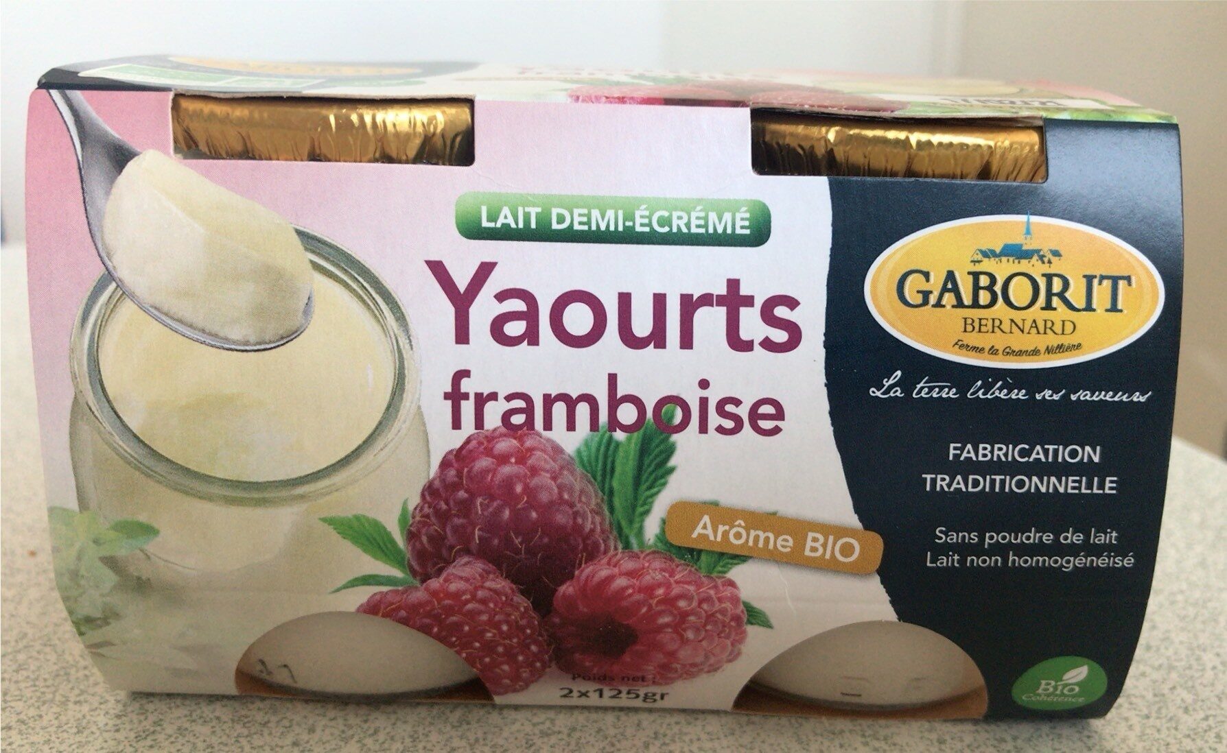 2 X 125G Yaourt Aromatise Framboise Sucre - Product - fr