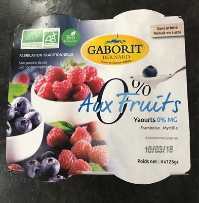 Yaourt Aux Fruits 0% MG - Producto - fr