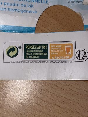 Kefir - Instruction de recyclage et/ou informations d'emballage