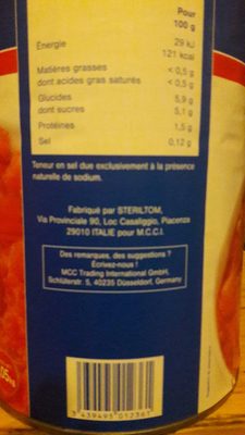 Tomates pelées concassées - Produit