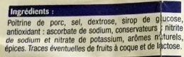 Poitrine fumee - Ingredients - fr