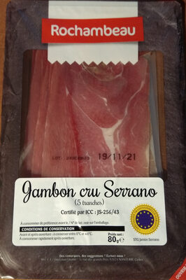 Jambon cru Serrano IGP - Produit