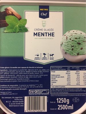 Crème glacée menthe - Product