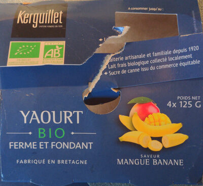 Yaourt Ferme saveur Mangue Banane - Producto - fr