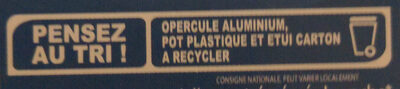 4 Yaourts citron vert - Instruction de recyclage et/ou informations d'emballage