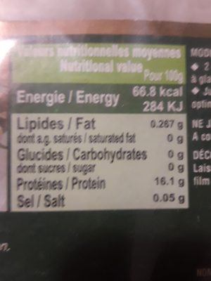 Cuisses de grenouilles congelées 20/40 LA JAVANAISE, sachet de - Ingredients - fr