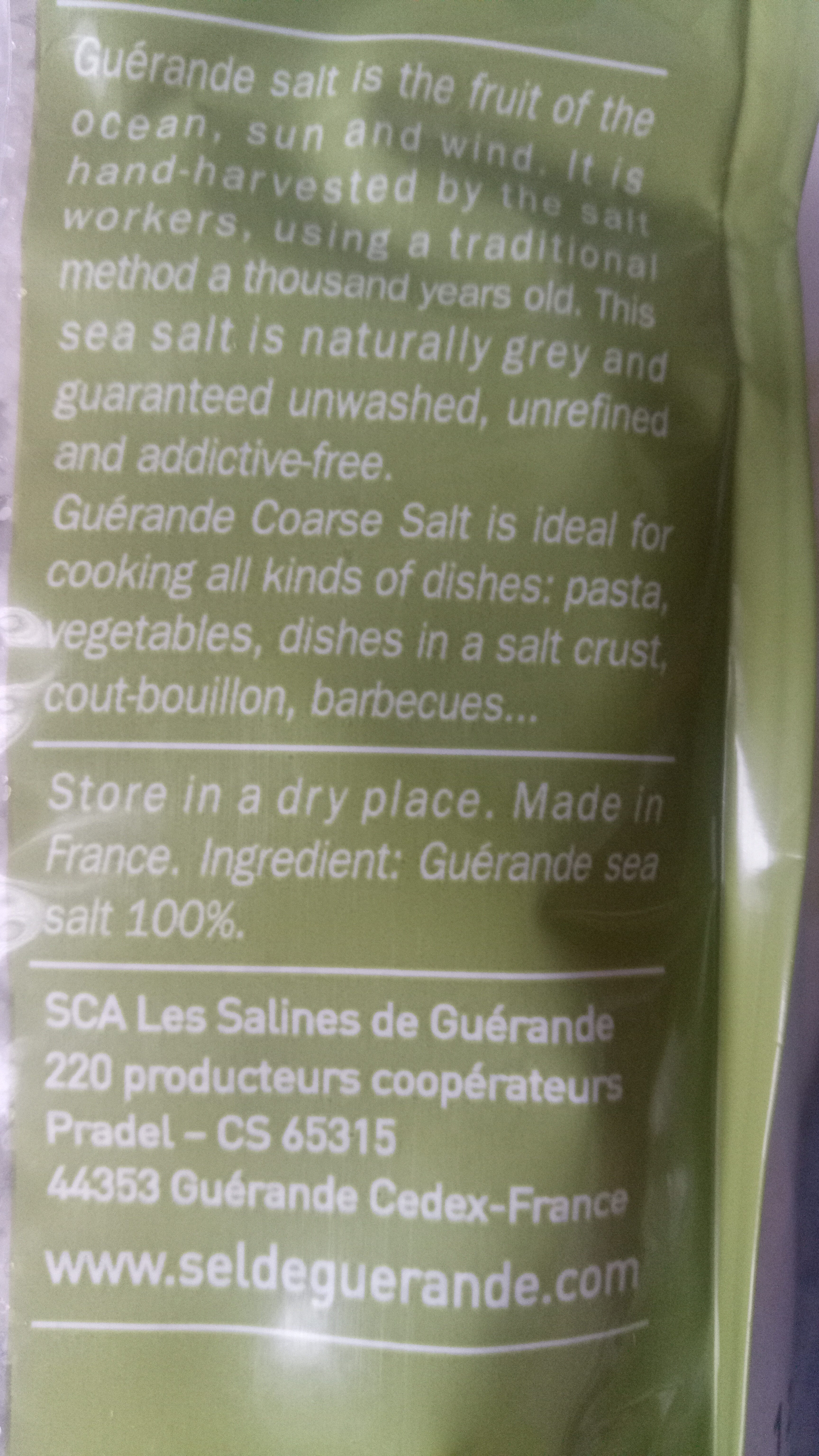 Gros sel de Guérande - Ingredients - fr